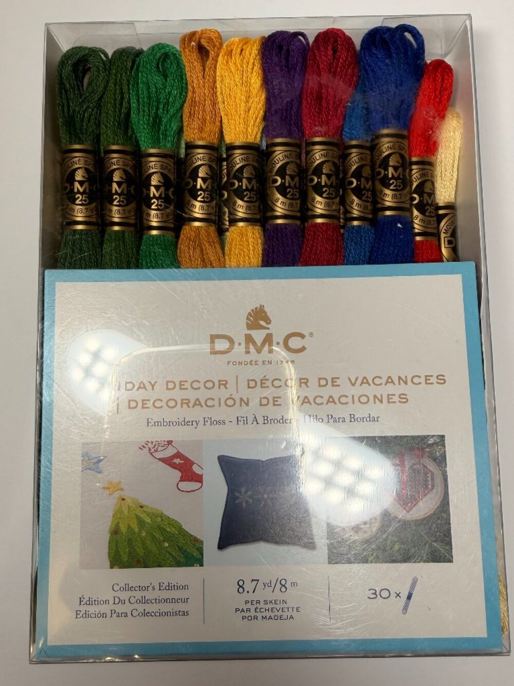 DMC Embroidery Floss Collector’s Edition Holiday Decor Set - 30 Skeins NIB